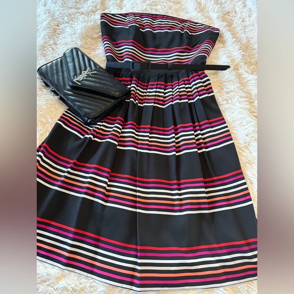 White House Black Market size 8 strapless party dress